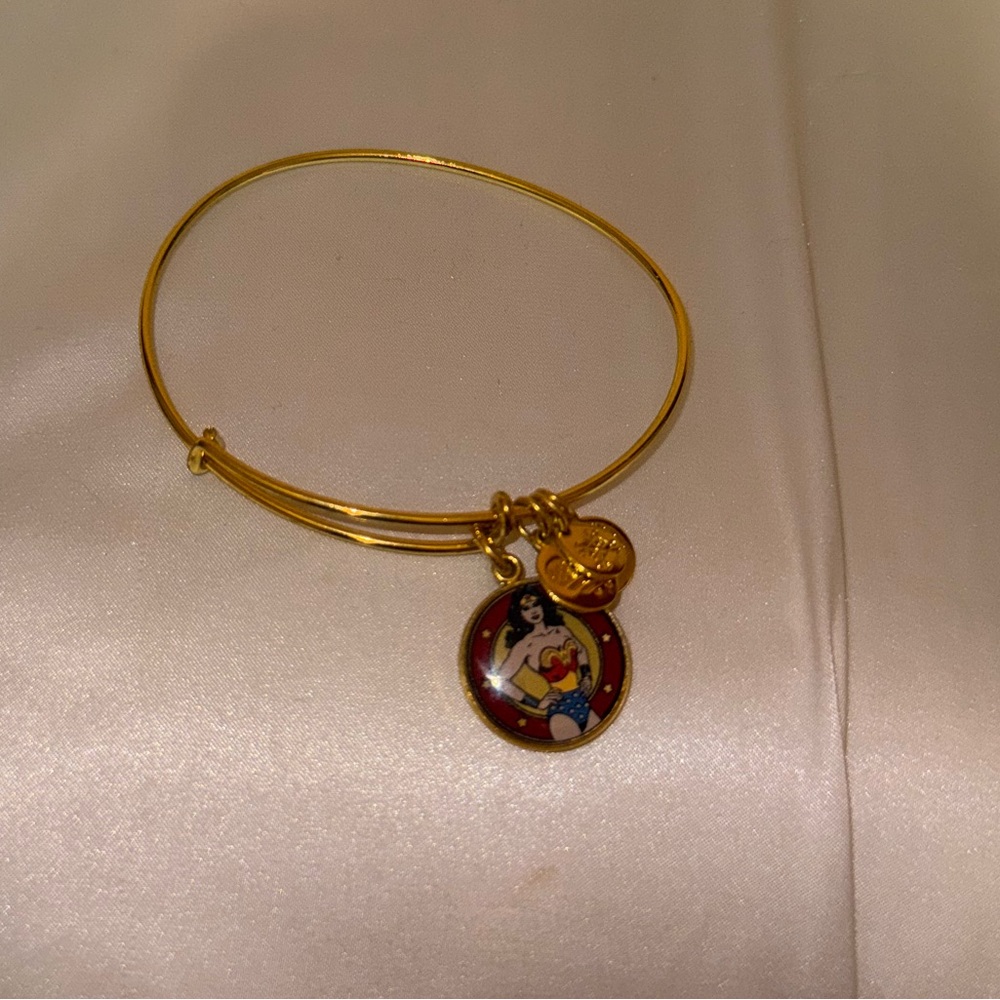 Gold Charm Bangle Bracelet